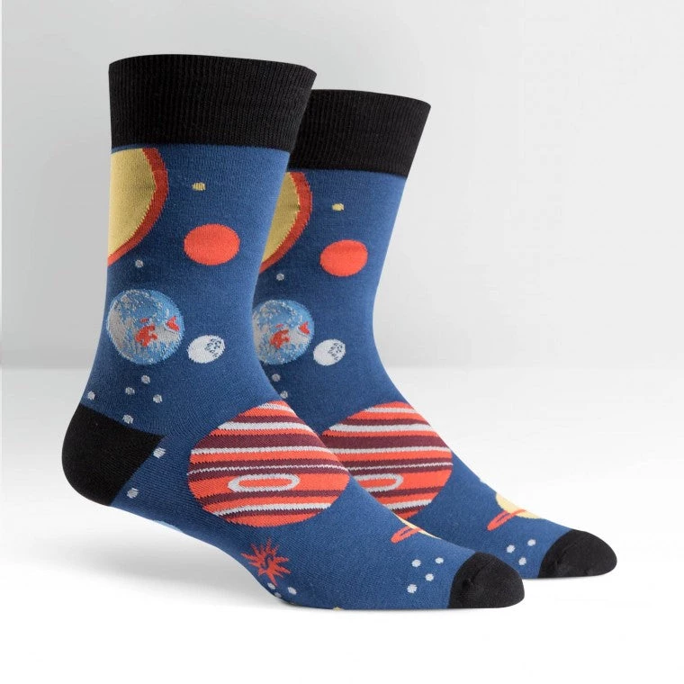 Sock It To Me Planets Men's Crew Socks 3 Sock It To Me Planets Men's Crew Socks