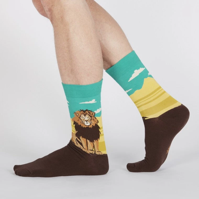 Sock It To Me Socks! Socks! Socks! Lion "You Rule" Men's Crew Socks 4 Sock It To Me Socks! Socks! Socks! Lion "You Rule" Men's Crew Socks