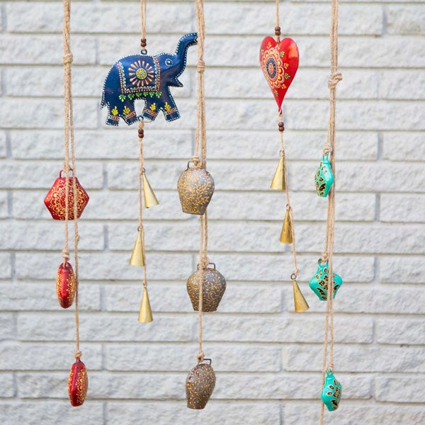 Matr Boomie Henna Treasure Elephant Bell Chime Handcrafted In India 5 Matr Boomie Henna Treasure Elephant Bell Chime Handcrafted In India
