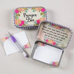 Natural Life Cream With Pink Roses ~ Prayer Box