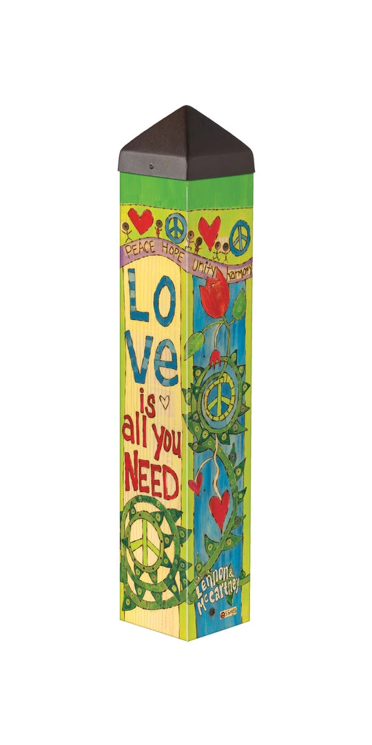 Studio M New Arrivals! Love Is All You Need 20" Art Pole 3 Studio M New Arrivals! Love Is All You Need 20" Art Pole