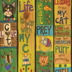 Studio M New Arrivals! Lessons From My Cat 20" Art Pole 8 Studio M New Arrivals! Lessons From My Cat 20