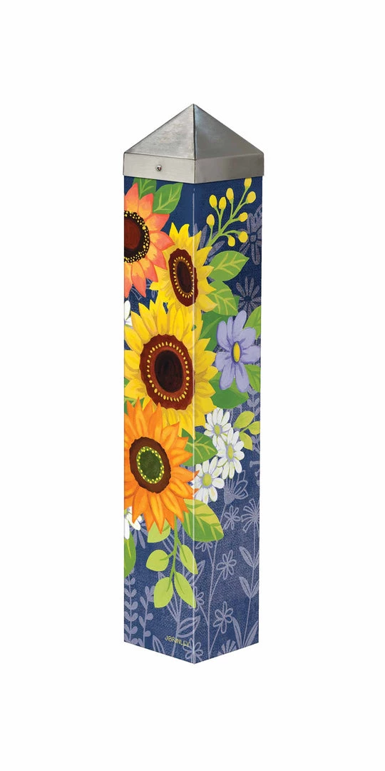 Studio M Denim Garden 20" Art Pole 4 Studio M Denim Garden 20" Art Pole