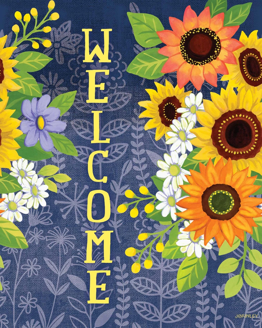 Studio M Denim Garden 20" Art Pole 5 Studio M Denim Garden 20" Art Pole