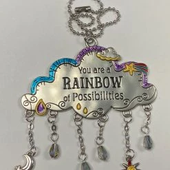 Ganz You Are A Rainbow Of Possibilities Cloud Car Charm Metaphysical & Divination Gifts