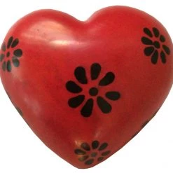Ten Thousand Villages Global Fair Trade Gifts Heart-Shaped Kisii Stone Paperweight Handcrafted In Kenya