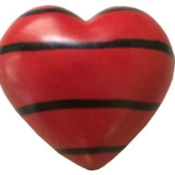 Ten Thousand Villages Global Fair Trade Gifts Heart-Shaped Kisii Stone Paperweight Handcrafted In Kenya