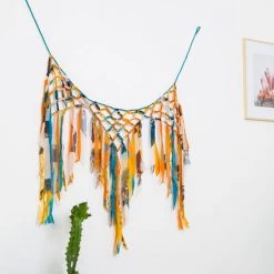 Matr Boomie Triple Sari Carnival Wall Hanging Handcrafted In India Global Fair Trade Gifts