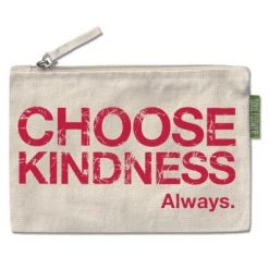 Soul Flower Choose Kindness Large Zipper Pouch