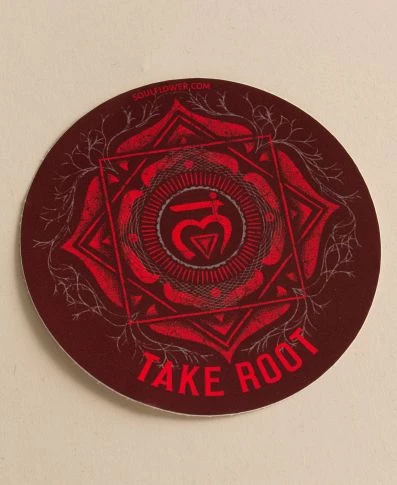 Soul Flower Take Root Chakra Sticker 3 Soul Flower Take Root Chakra Sticker