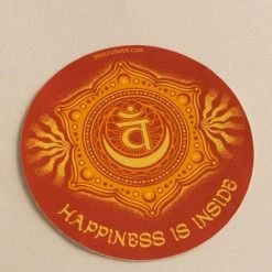 Soul Flower Happiness Is Inside Sacral Chakra Sticker