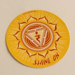 Soul Flower Shine On Solar Plexus Chakra Sticker