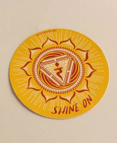Soul Flower Shine On Solar Plexus Chakra Sticker 3 Soul Flower Shine On Solar Plexus Chakra Sticker