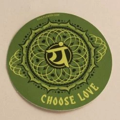Soul Flower Choose Love Heart Chakra Sticker