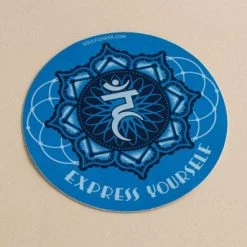Soul Flower Express Yourself Throat Chakra Sticker
