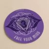 Soul Flower Free Your Mind Third Eye Chakra Sticker