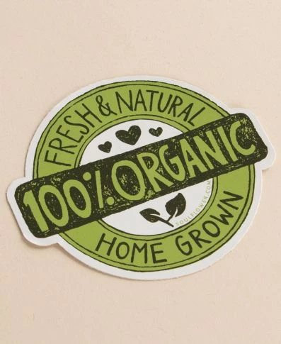 Soul Flower 100% Organic Badge Sticker 3 Soul Flower 100% Organic Badge Sticker