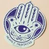 Soul Flower Heavily Meditated Hamsa Hand Sticker
