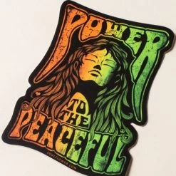 Soul Flower Power To The Peaceful Sticker
