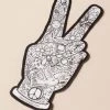 Soul Flower Peace Symbol Fingers Sticker 1 Soul Flower Peace Symbol Fingers Sticker