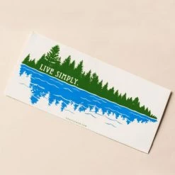 Soul Flower Live Simply Lake Scene Bumper Sticker