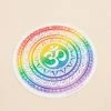 Soul Flower Rainbow OM Mandala Sticker