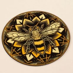 Soul Flower Bee Mandala Sticker