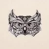 Soul Flower Owl Head Sticker