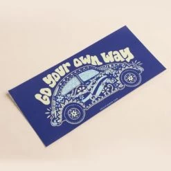 Soul Flower Go Your Own Way VW Beetle Bumper Sticker