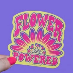 Soul Flower Flower Powered Hippie Sticker