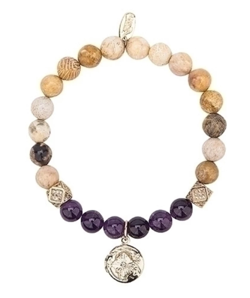 Roman, Inc. Prayer Box Gemstone Bracelet By Alexa's Angels - Purple Angel Gifts 3 Roman, Inc. Prayer Box Gemstone Bracelet By Alexa's Angels - Purple Angel Gifts