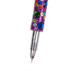 Ten Thousand Villages Purple Sparkling Sequin Pen Handcrafted In India