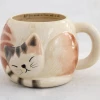 Natural Life Sleeping Cat Folk Mug 2 Natural Life Sleeping Cat Folk Mug