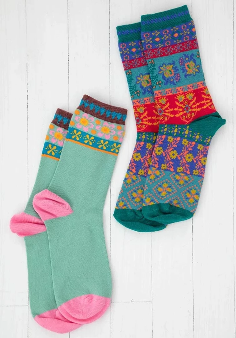 Natural LIfe Festive Patterned Socks Set 3 Natural LIfe Festive Patterned Socks Set
