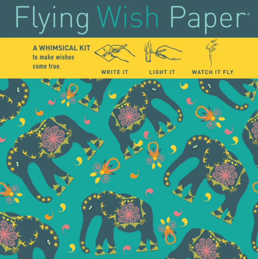 ELEPHANTS Mini Flying Wish Paper Kit 3 ELEPHANTS Mini Flying Wish Paper Kit