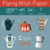 CUPPA LOVE Mini Flying Wish Paper Kit