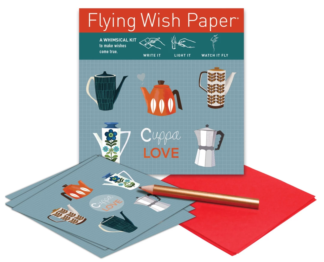 CUPPA LOVE Mini Flying Wish Paper Kit 4 CUPPA LOVE Mini Flying Wish Paper Kit