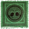 Om Imports The Tree Of Life In Green Altar Cloth - 36" X 36" 2 Om Imports The Tree Of Life In Green Altar Cloth - 36" X 36"