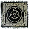 Om Imports Gold Triquetra Altar Cloth - 18" X 18"