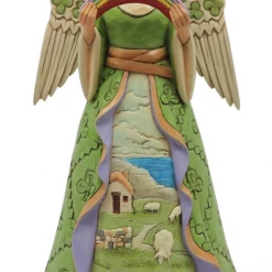 Enesco Irish Angel With Shamrock Wing Figurine From Jim Shore Heartwood Creek Angel Gifts
