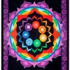 Kheops International Cotton Single Tapestry Rainbow Chakra 1 Kheops International Cotton Single Tapestry Rainbow Chakra