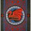 Kheops International Metaphysical & Divination Gifts Cotton Single Tapestry Celtic Dragon