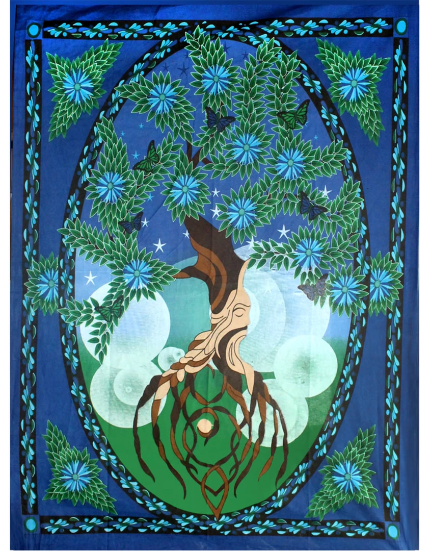 Kheops International Metaphysical & Divination Gifts Cotton Single Tapestry Tree Of Life Man 3 Kheops International Metaphysical & Divination Gifts Cotton Single Tapestry Tree Of Life Man