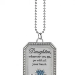 Ganz Metaphysical & Divination Gifts Charm-ing Car Charm - Daughter, Wherever You Go, Go With All Your Heart