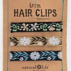 Natural Life Sand Trim Hair Clip Set