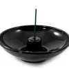 Shoyeido Obsidian Ceramic Round Incense Holder Incense & Accessories