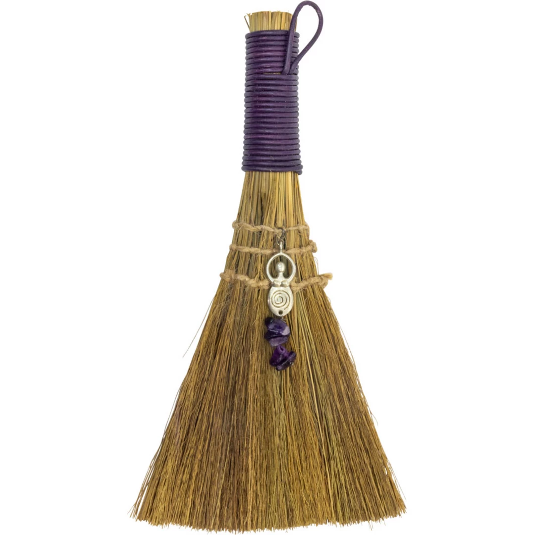 Kheops International Altar Wicca Broom - Goddess W/ Amethyst 3 Kheops International Altar Wicca Broom - Goddess W/ Amethyst