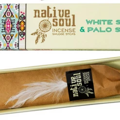Kheops International Incense & Accessories Native Soul Green Tree Incense 15 Gr - White Sage & Palo Santo