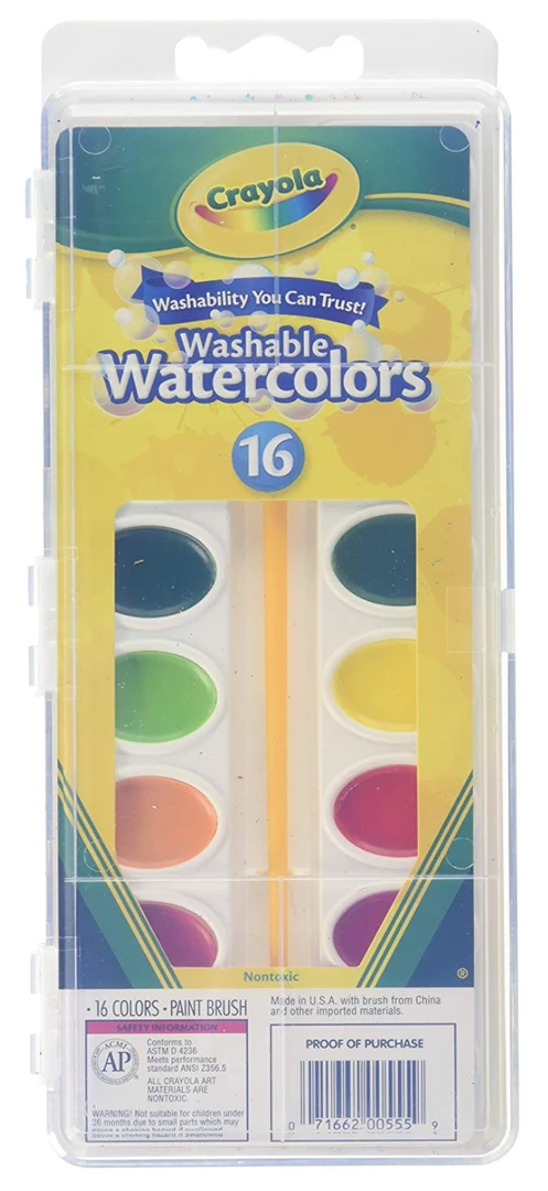 Notions 16 Count Crayola Washable Watercolors 3 Notions 16 Count Crayola Washable Watercolors