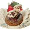 Enesco Chip N' Dale Sledding Saucer By Jim Shore Disney Traditions 2 Enesco Chip N' Dale Sledding Saucer By Jim Shore Disney Traditions
